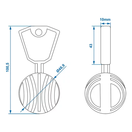 Anti-diefstal-bal voor kogelkoppeling