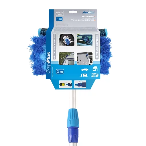 Wasborstel Heavy Duty telescopische steel 3 meter