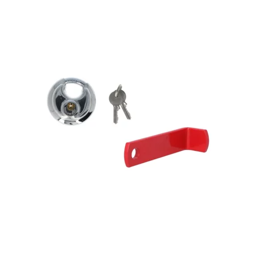 Disselslot rood deelbaar met discusslot