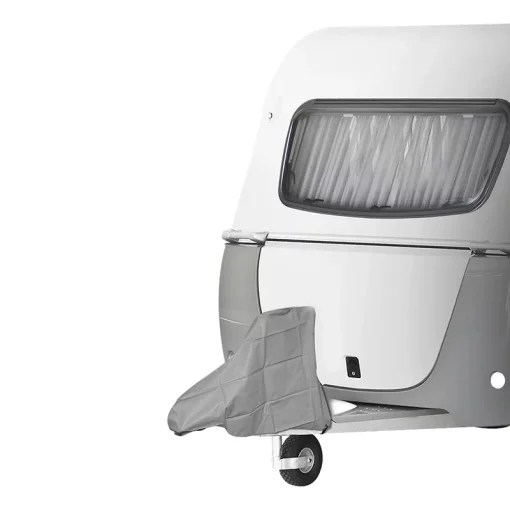 Beschermhoes voor de caravankoppeling en dissel
